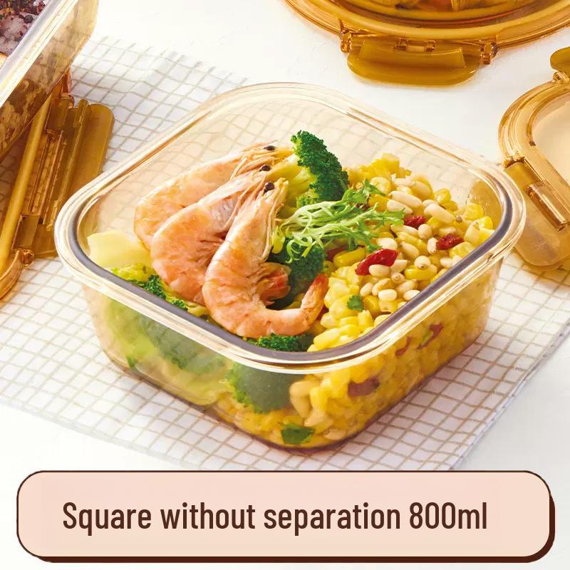 Mikrowellengeeignete Lunchschüssel aus Borosilikatglas mit Deckel