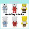 Blocos de Construção de Desenho Animado de Partículas Pequenas Para Crianças Bearbrick