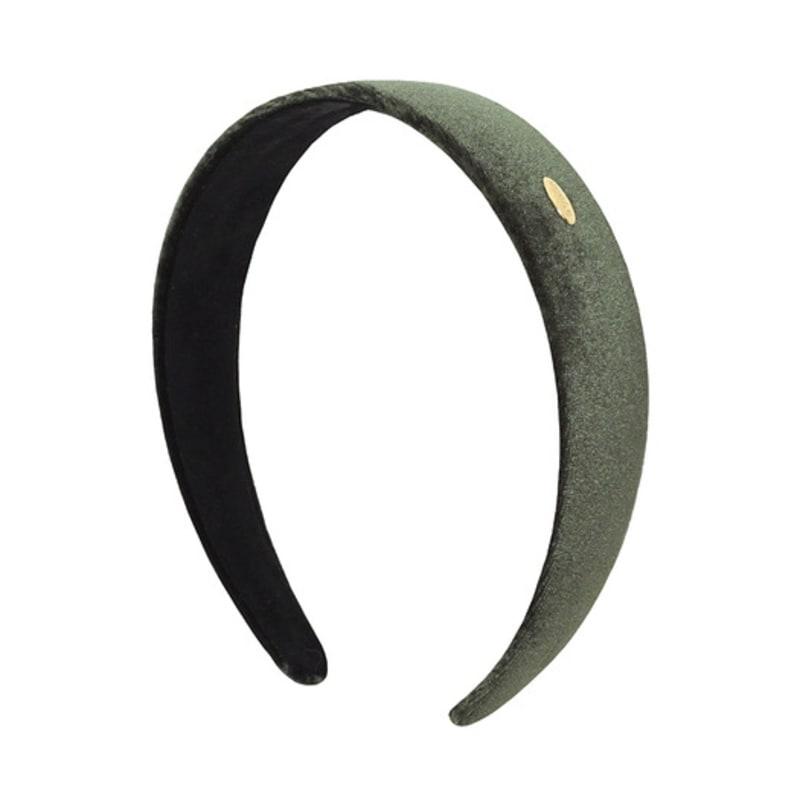 

oooho Тонкая повязка для волос - Оливково-зеленый бархат Olive Green Velvet