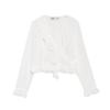 Jnleaog Autumn New Women's Clothing Fashion Style Stylish Laminated Decoration Translucent Shirt 3666053