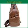 Mens Us Shoulder Bag Sling Chest Pack Usb Charging Sports Crossbody Handbag
