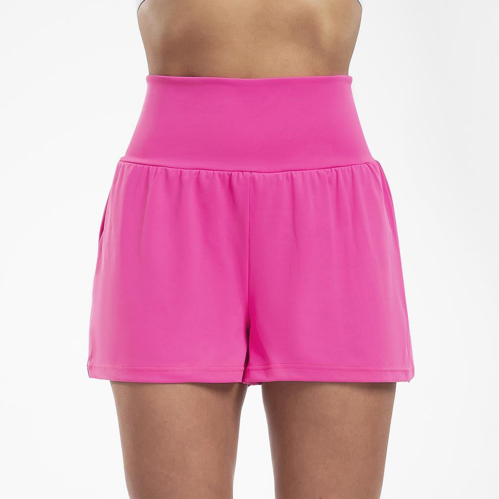 Women's  Running Shorts Workout Sport Layer Active Shorts With Pockets