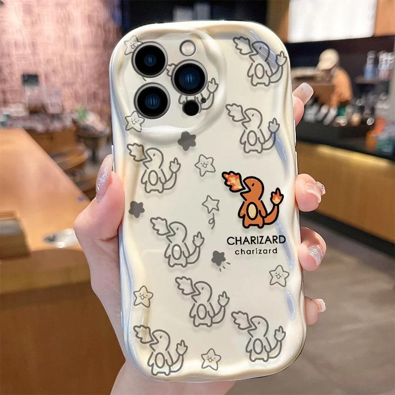 

Pokemon Cartoon Cute Snorlax Charmander Case for iPhone 17 Air 16 E 15 14 Plus 13 12 Mini 11 Pro Max Silicone Soft Covers Funda iPhone 12 Mini
