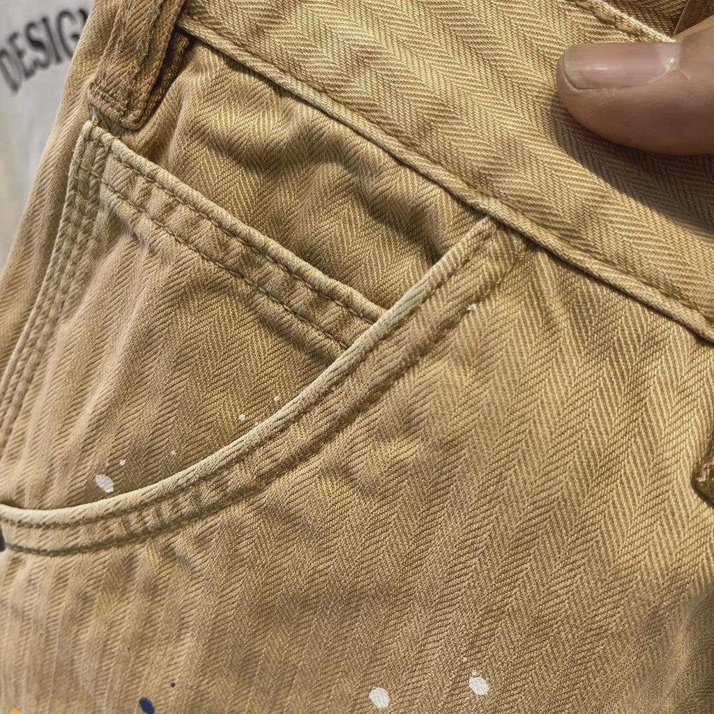 Men's Ink-Splashed Loose-Fit Casual Shorts