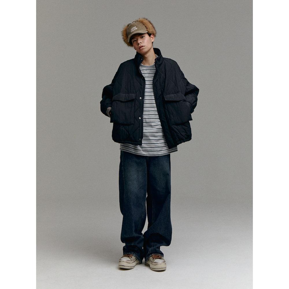 Saendeusaundeu (Unisex) Corduroy Earflap Ball Cap Yellowish Brown