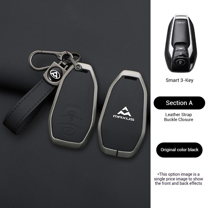 Zinc Alloy Leather Car Remote Key Case Cover For MAXUS LDV T60 G10 G20 V80 V90 T70 D90 2017 G50 D60 Holder Keychain Accessories