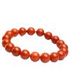 Hongchu Natural Southern Red Agate Scattered Beads Round Beads Persimmon Red Agate Bracelet