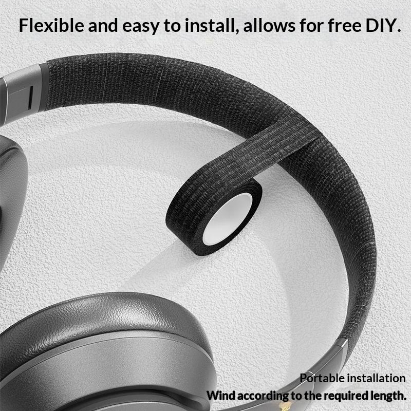 1Pcs Tearable Headphone Headband Protector Tape, Anti-Aging Peeling Repair Strip For Over-Ear Headsets, Durable Material