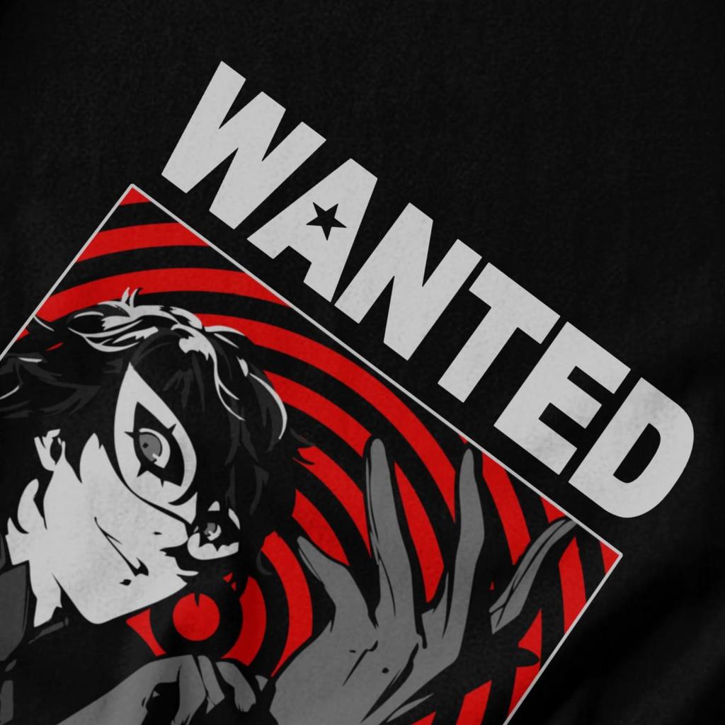 Men T Shirt Persona Game Wanted Joker Pops Y2K Graphic Short Sleeve Unisex Clothing T Shirts