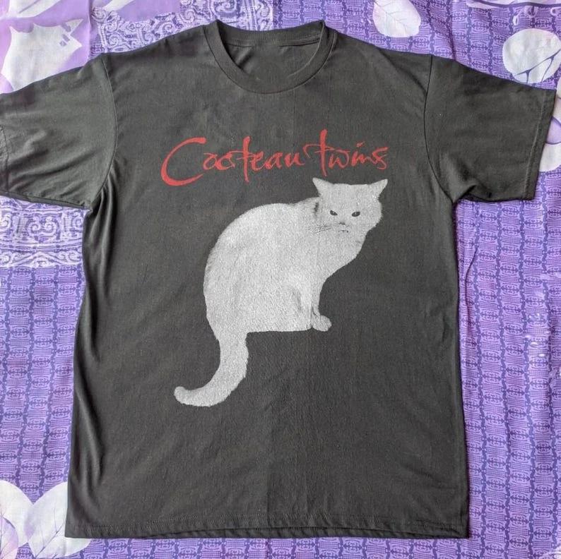 2026 Hot Sale Cocteau Twins Shirt Cocteau Twins Band White T-shirt Men Women Summer Short Sleeve Crew Neck Cotton Tee Men's Clothing T Shirt