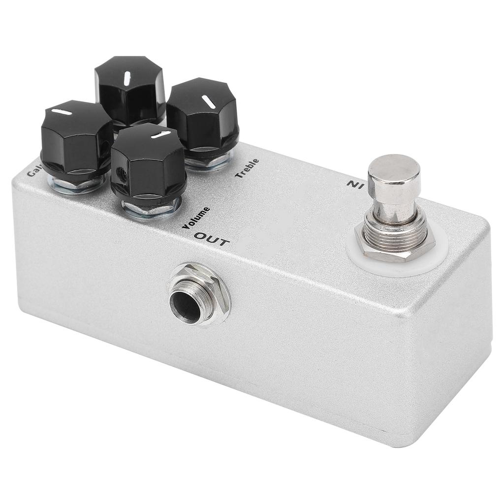 Effect Pedal Mini Full Metal 4 Functions Knobs Overdrive Pedals for Electric Guitar Bass