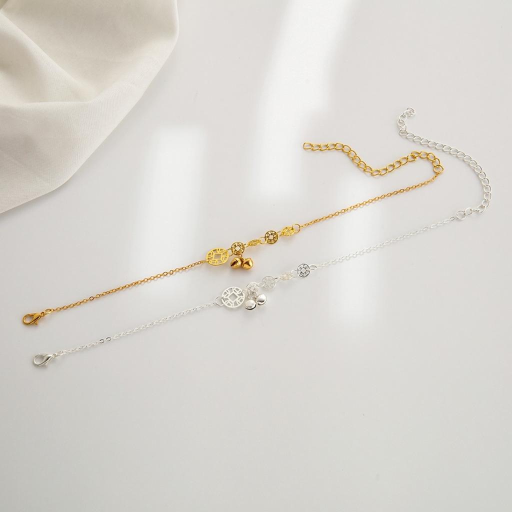 Ozdoby na stopę z cyrkoniami, Regulowany bransoletka na kostkę, Kryształowa bransoletka na kostkę w kształcie podwójnego serca