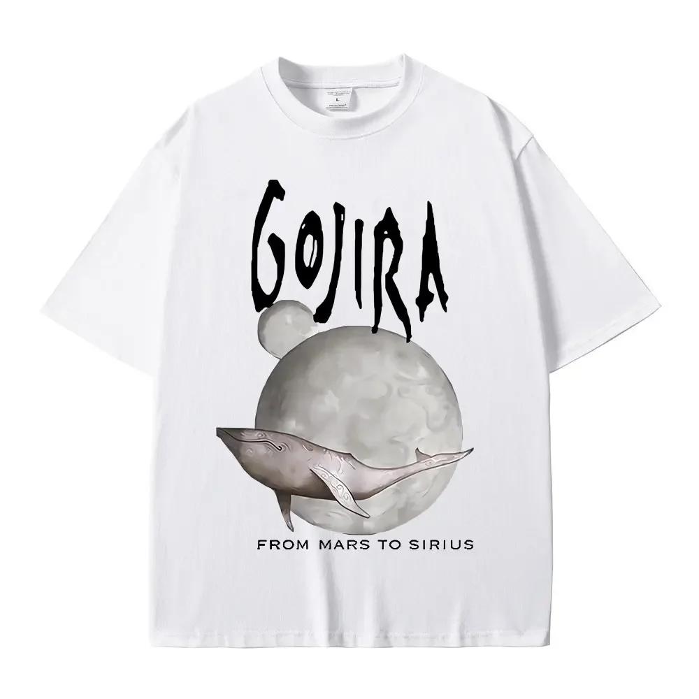 Frankreich Metal Band Gojira From Mars To Sirius Flying Whales Musikalbum Grafik T-Shirt Unisex Wounisex Vintage Gothic Rock T-Shirts Bl