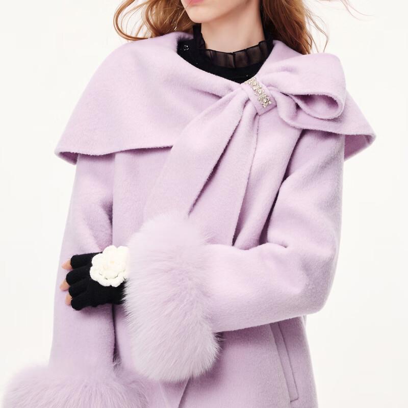 MISS COCOON Women's 100% Wool Mid-Length Coat