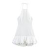 Wholesale European and American Style New Women's Clothing Suspender Neck Halter Stack Mini Dress Short Skirt