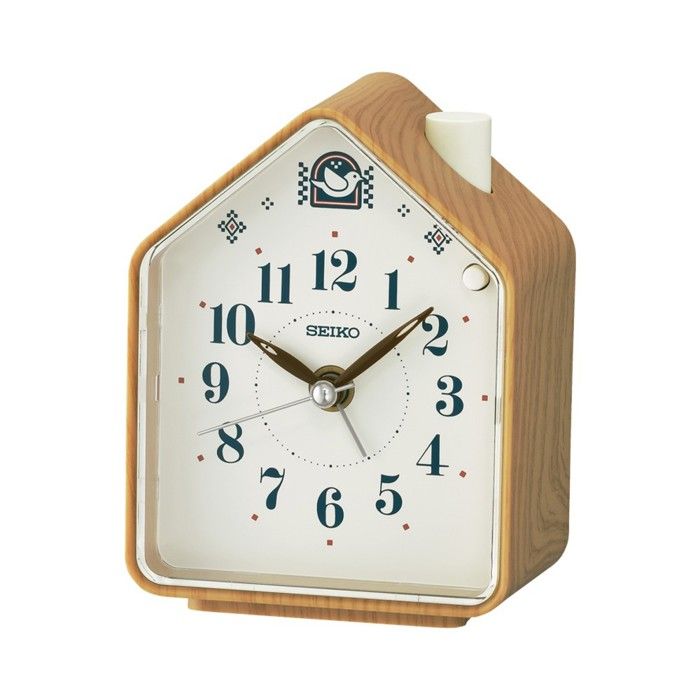 Réveil analogique - SEIKO - QHP011B - Marron - Alarme - Quartz japonais