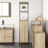 Bathroom Cabinet with Shelves Sonoma Oak Finish 36 X 35 X 165 Cm