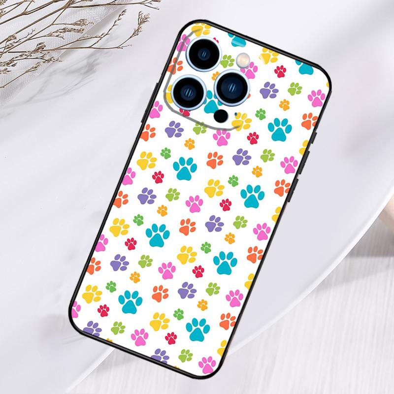 Cat Dog Paws Phone Case For iPhone 16 Pro Max 15 14 12 11 13 17 Pro Max Plus 12 13 Mini 16e 17 Air Cover