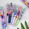 6/12/24/36Pcs KPop Demon Hunters Black 0.5mm Gel Pen Blind Box Student Writing Pen Anime Model Stationery Student Supplies