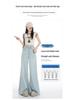 Women's Light Double-Button High-Waisted Wide-Leg Flare Jeans 2026 Summer