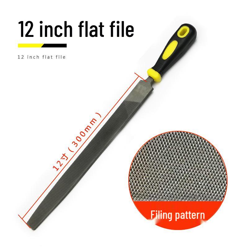 Fitter File Set: Flat, Half-Round, Round, Triangular, Square Files, Grinding Iron Block, Woodworking Tool