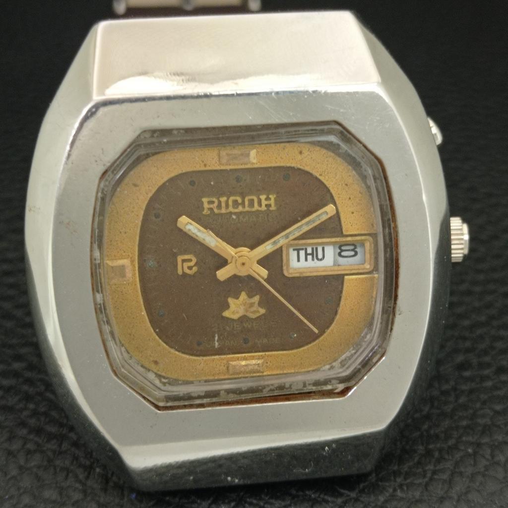 AUTOMATIC VINTAGE RICOH R31 JAPAN MENS ORIGINAL DIAL WATCH a703560-1