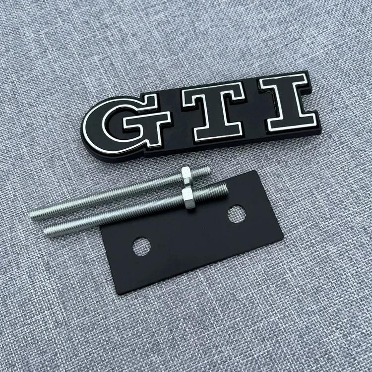 CDO1 For VOLKSWAGEN VW GTI 3D Metal Car Trunk Logo Sticker Grill Emblems Badge Decals For VW Golf 2 3 4 5 6 8 MK2 MK3 MK4 MK5 MK6 MK8