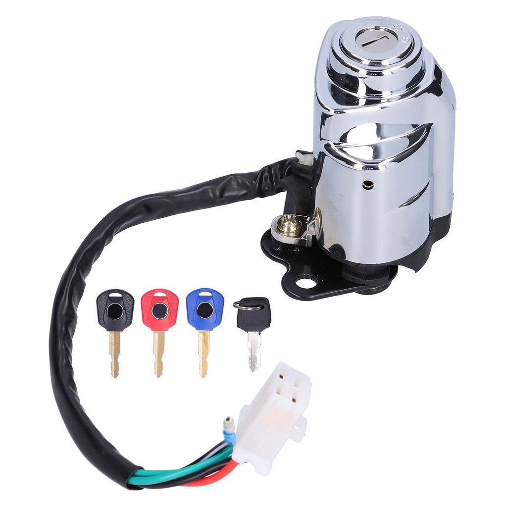 Motorcycle Ignition Switch Lock with 3 Colors Keys Fit for Honda Shadow VT600 VT400 VT750 Steed VLX