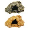 Reptile Hideout Basking Decorative Resin Rock Hides for Turtles Gecko Snakes Aquarium Decoration