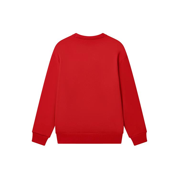 Fila CNY X Buer Rabbit Sweatshirts Unisex Red Crew Neck Moderate Regular F11U319202F-RD