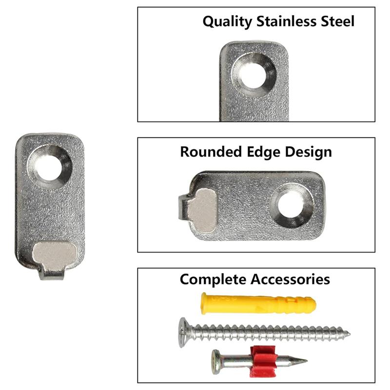 Good-12PCS Wall Mount Hooks, Stainless Steel Hook, Heavy Duty Single Hole Hanger, Mini Hook