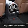 Rear Air Condition Vent Frame Sticker For Mercedes Benz S Class W222 2014-20 Carbon Fiber Pattern Trim Interior Car Accessories