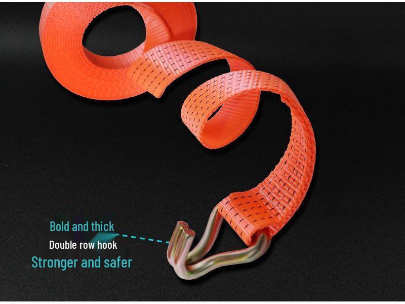 All-Purpose Heavy-Duty Ratchet Tie-Down Straps for Secure Cargo Binding