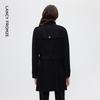 Langzi Retro Wool Blend Double-Breasted Overcoat