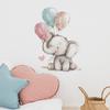 Cartoon Bear Elephant Balloon Star Wall Decals for Children's Room Bedroom Background Decoration Self Adhesive Wall Stickers