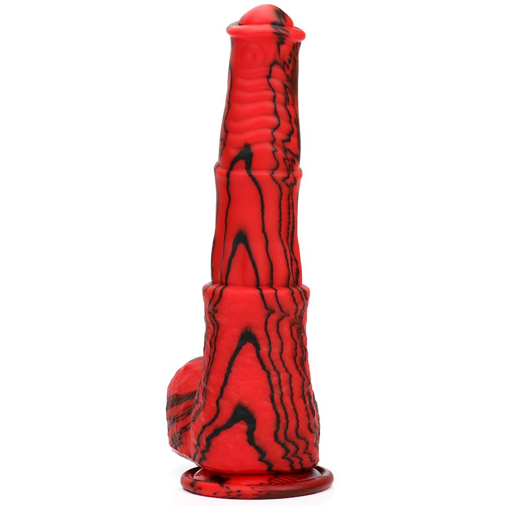 Silicone Horse Dildo With Sucker Fantasy Animal Penis Sex Toy For Women Clit Massage Stimulate Female  Anal Plug