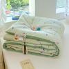 Class A Double-layer Gauze Washed Cotton Quilt - Thickened and Warm for Winter and Spring (3-4 lbs) Single Quilt Core