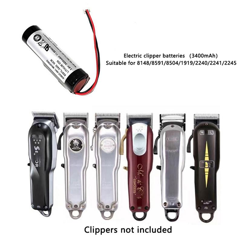 Electric Clipper 3400Mah Battery For Black Stealth, Chrome,Cordless Magic Clip,Senior Cordless,Super Taper Cordless
