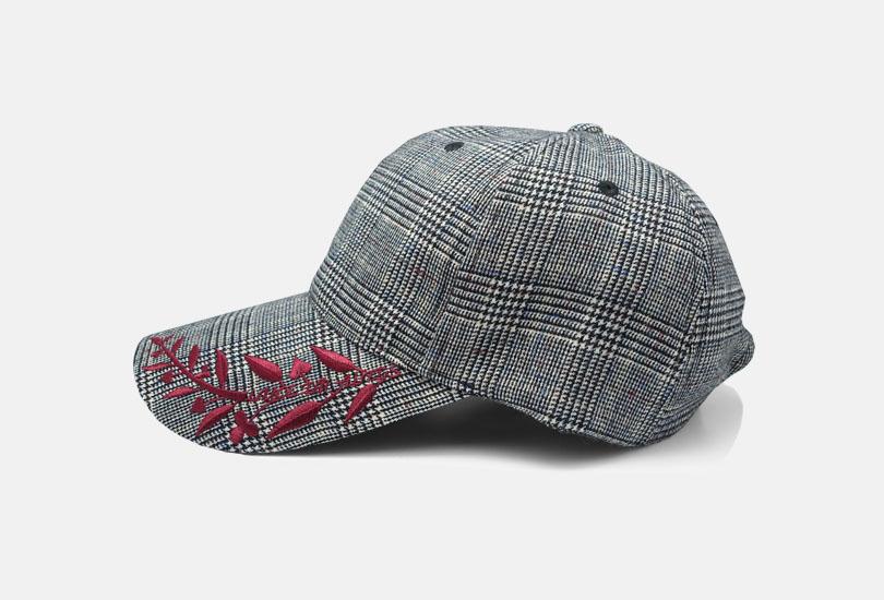 Mimisiu Laurel Check Ball Cap_Gray