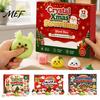 Christmas Surprise Gift Set Advent Calendar with Squeeze Toys, Cute Silicone Dumpling Figures, Countdown Stress Relief Sensory Fidget Toys for