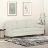 Vidaxl 3-Seater Sofa With Cushions, Cream, 180 Cm, Velvet