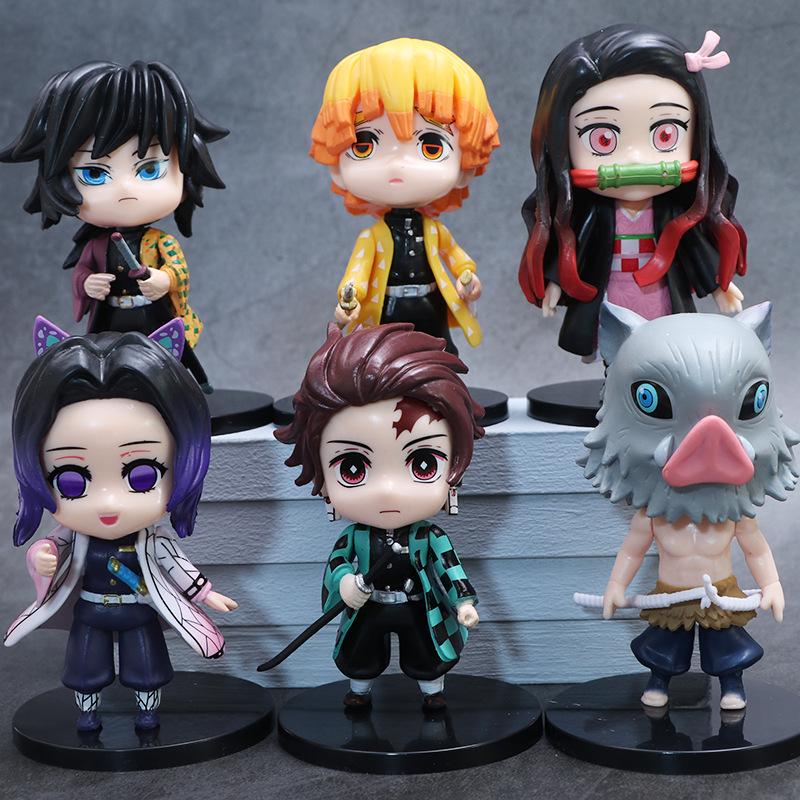 Q-Version Demon Slayer Geburtsblumen Figuren: Tanjiro & Nezuko Anime-Modelle