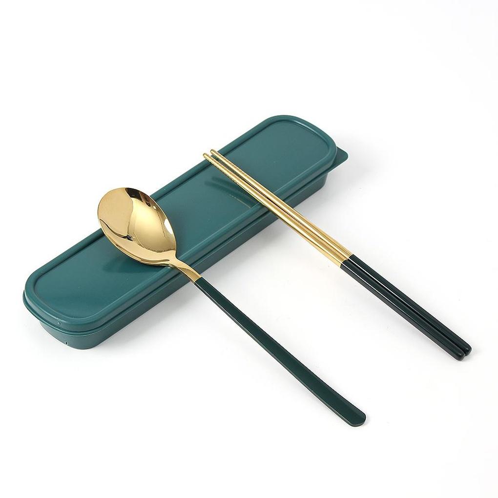 Golden Table Portable Cutlery Set (Green)