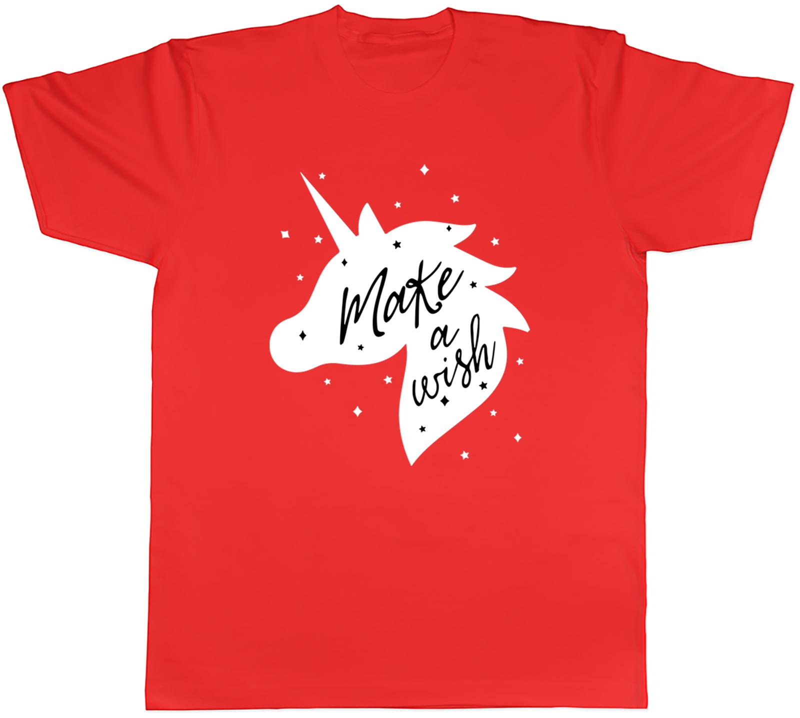 Unicorn Head Make A Wish Unisexs Unisex TShirt Tee Gift S