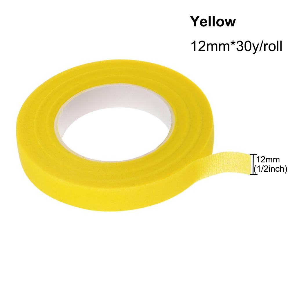 30 Yard 12MM páska s květinovým stonkem Živůtek Knoflíková dírka Umělá květinová tyčinka Květinářství Zelené pásky Nylonové květinové potřeby