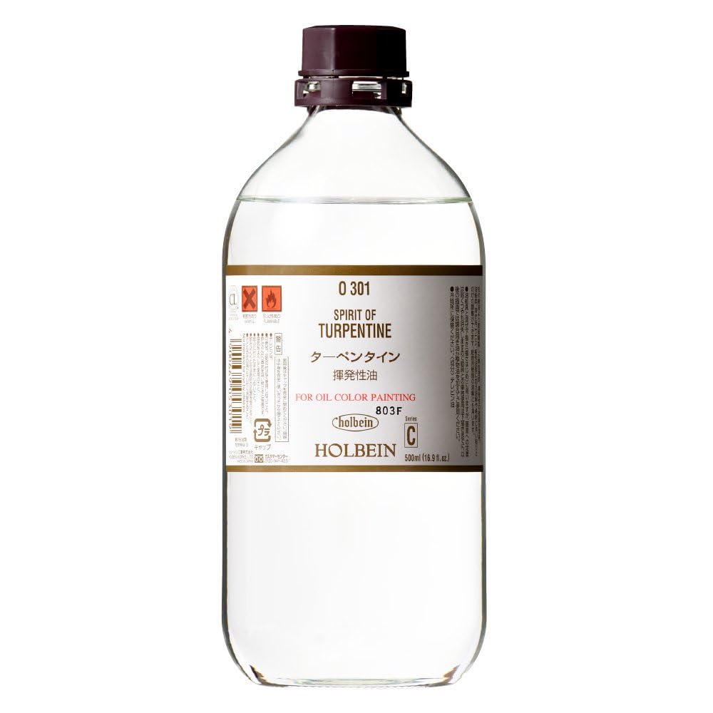 

Holbein Oil Painting Fluid O301, 500ml, Turpentine (Volatile Oil), 05301