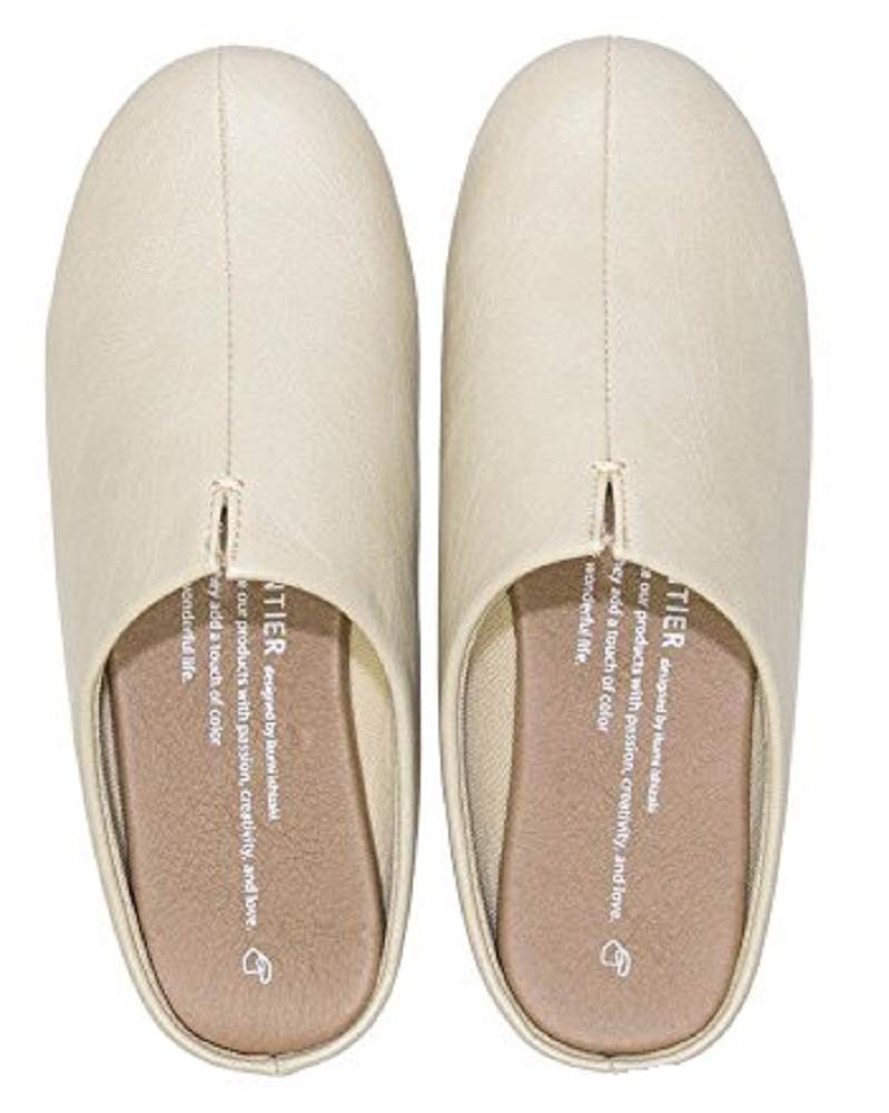 Frontier Rooms Ivory Slippers, Medium,