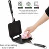 Sandwich Maker, Grilled Sandwich Toaster for Small Bread Pancake, Double Sided Non-Stick Frying Pan,