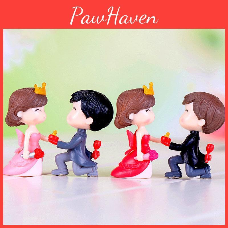 Charming Mini Marriage Lover Couple Figurines For Romantic Miniature Landscapes