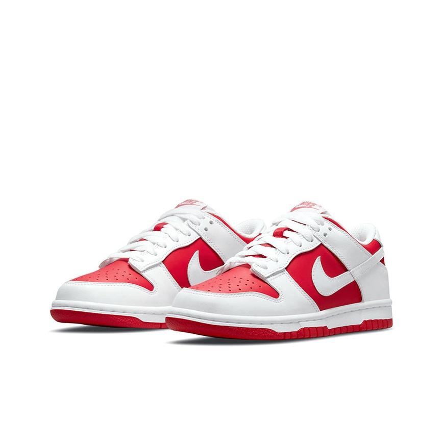 Nike Dunk Low GS Championship Red Kids Sneakers University-Red White Total-Orange CW1590-600